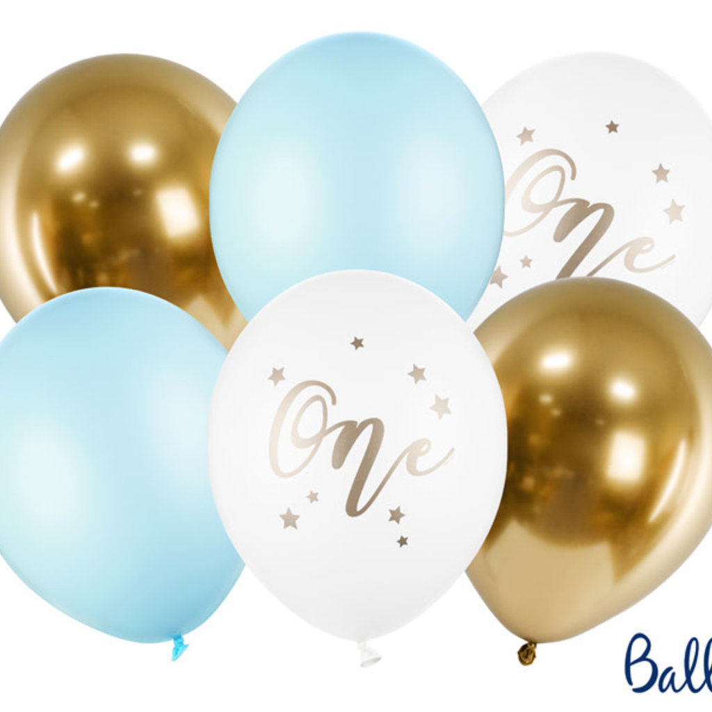 Partydeco One - balloons (blue)