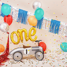 Partydeco One - folieballon (66x37cm)