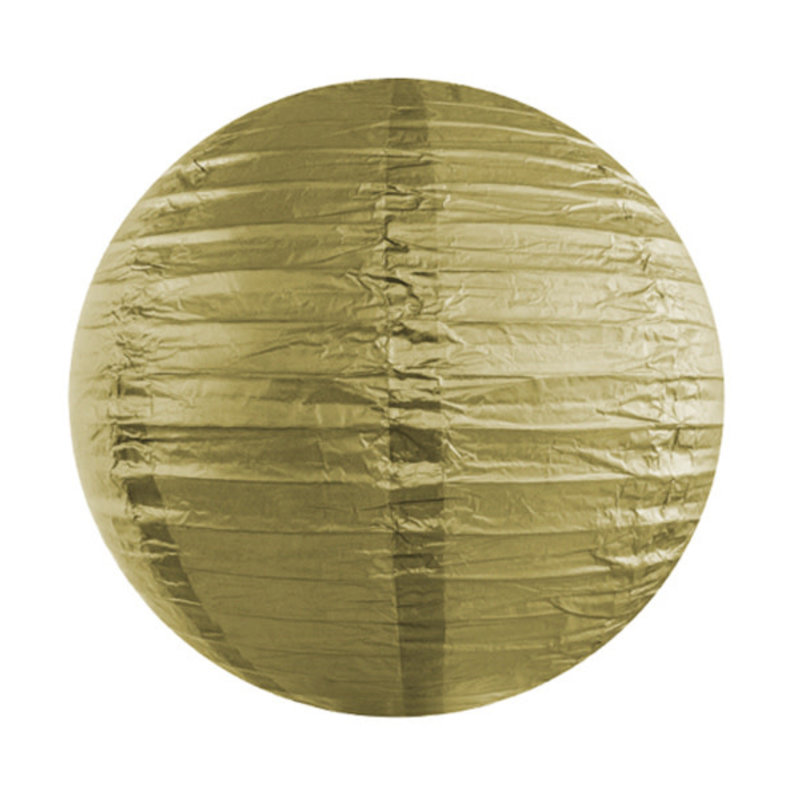 Partydeco Gouden lampion (35cm)