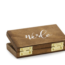 Partydeco Wedding Ring Box (hout)