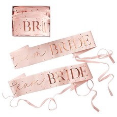 Ginger Ray Blush hen | Team Bride sjerpen (6stuks)