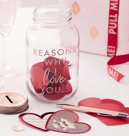 Ginger Ray Date jar - Reasons Why I Love you