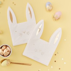 Ginger Ray Easter Bunny - Papieren servetten (16stuks)
