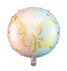 Partydeco Folieballon - Boy or Girl