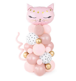 Partydeco Ballonboeket Kat , roze