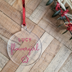 The Wedding & Party Shop Kerstbal plexiglas - Bridesmaid