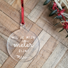 The Wedding & Party Shop Kerstbal plexiglas - Meter