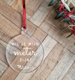 The Wedding & Party Shop Kerstbal plexiglas - Meter