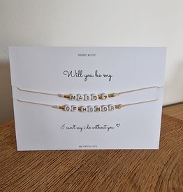 The Wedding & Party Shop Armband - Will you be my Maid of Honor?