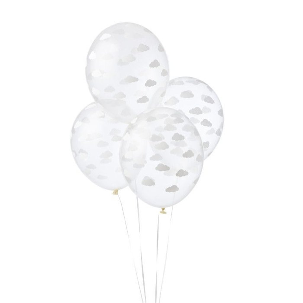 Partydeco Ballon 30cm - Wolkjes