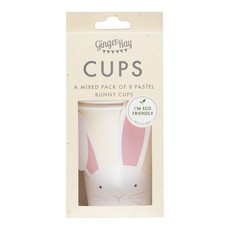 Ginger Ray Pastel Easter Bunny - Bekertjes (8st.)