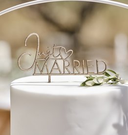 Ginger Ray Cake topper - Just Married