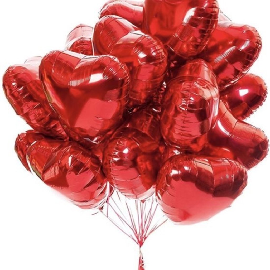 Folieballon - Rood hart (45cm) Wedding & Party