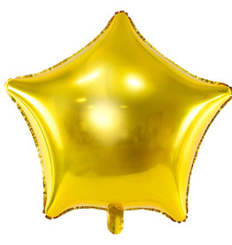 Partydeco Folieballon - Ster (goud) 45cm