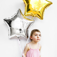 Partydeco Folieballon - Ster (goud) 45cm