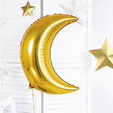 Partydeco Folieballon - Maan (goud) 60cm