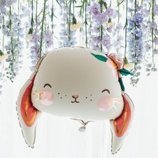 Partydeco Bunny - Folieballon (65x 55cm)