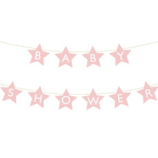 Partydeco Slinger - Baby Shower (roze)