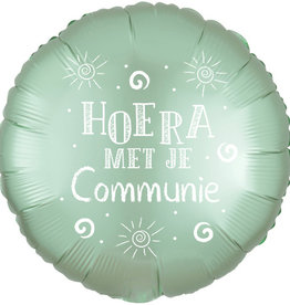 Sempertex Communie - Folieballon (45cm) - Satin Luxe Green