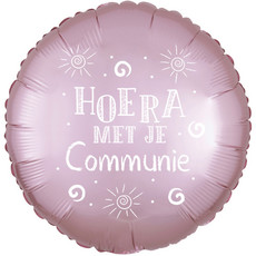 Sempertex Communie - Folieballon (45cm) - Satin Luxe Pink