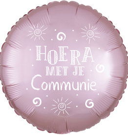 Sempertex Communie - Folieballon (45cm) - Satin Luxe Pink