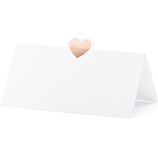 Partydeco Place cards - Heart (10 st.)