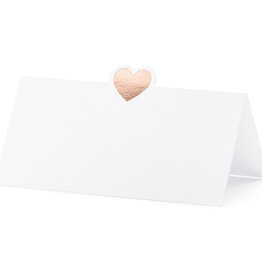 Partydeco Place cards - Heart (10 st.)