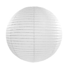 Partydeco Witte lampion (20cm)