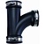 AquaForte Flexibel T-stuk 1½" / 50mm - AquaForte