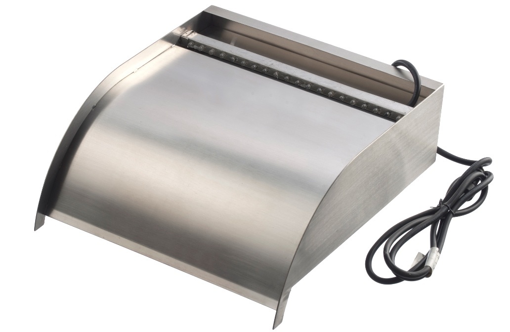 Ubbink Rvs Nevada Designwaterval 30 cm met witte Led verlichting afbeelding