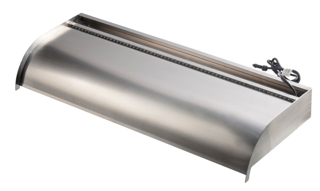 Ubbink Rvs Nevada Designwaterval 90 cm met witte Ledverlichting afbeelding