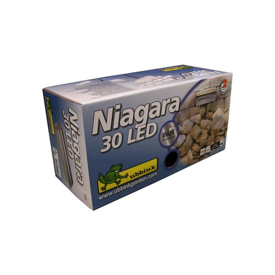 Ubbink Rvs Niagara 30 Waterval met witte Led Verlichting