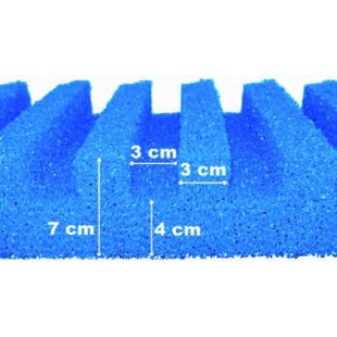 Filterschuim T profiel 58x27 cm - Aquaforte