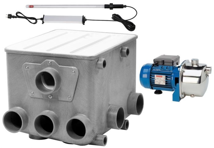AquaForte Trommelfilter set + Jetpomp - AquaForte afbeelding