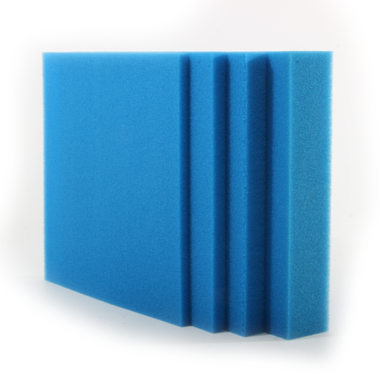 MaJa Koi Filterschuim 50x50x3 cm fijn blauw