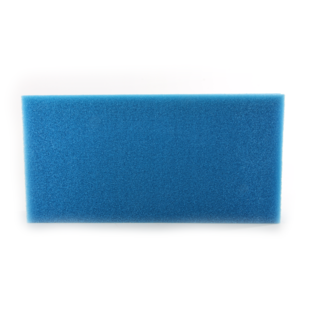 Filterschuim 100x50x3 cm grof - blauw