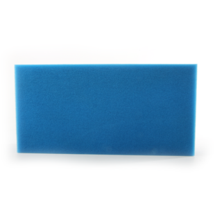 Filterschuim 100x50x3 cm middel - blauw