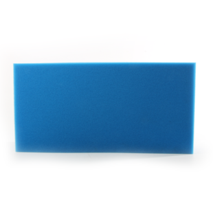Filterschuim 100x50x5 cm fijn - blauw