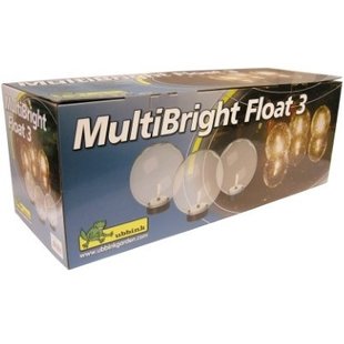 Multibright Float drijvende lichtbol LED, transparante bollen set à 3