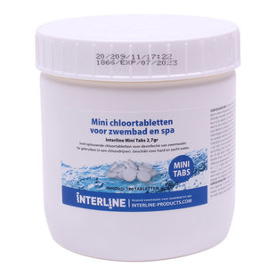 Zwembad Mini Quick chloortabletten - 2,7 gr / 180 stuks - Interline