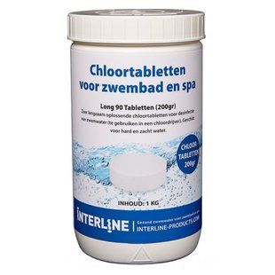 Chloortabletten 1kg (200g tabletten) - Interline