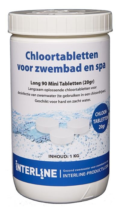 Interline  Chloortabletten - Zwembad chloortabletten - 20 grams - Interline afbeelding