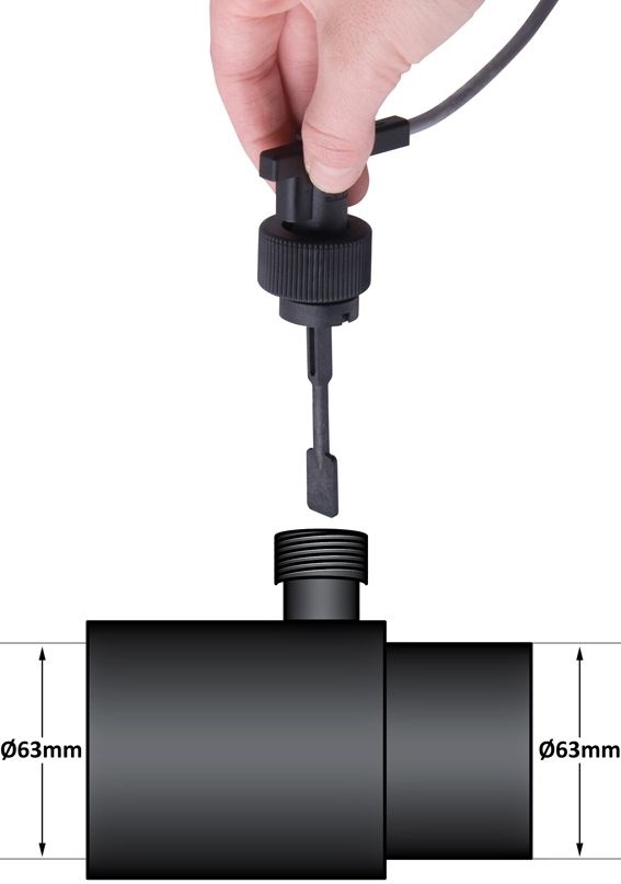 AquaForte Flow Switch 63mm lijm - AquaForte afbeelding