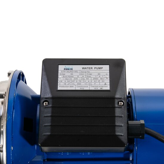 AquaForte Jetpomp AJM60S 0,8pk max. 2,8m³ / 4,2bar - AquaForte