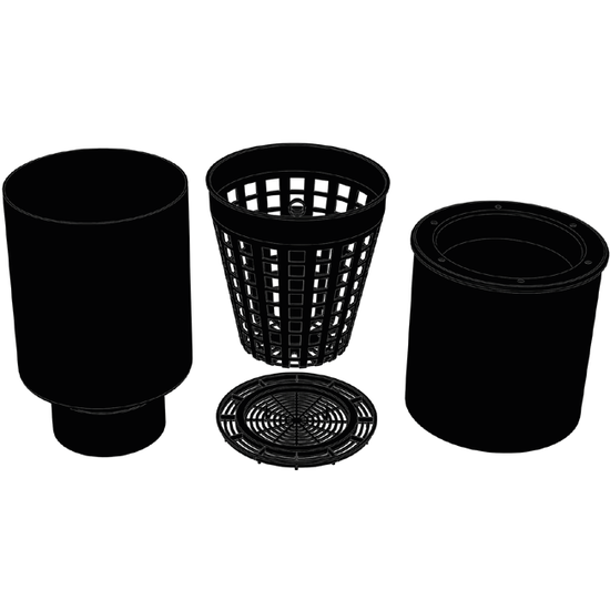 AquaForte Drijvende Skimmer Ø200 Met Korf - Aquaforte