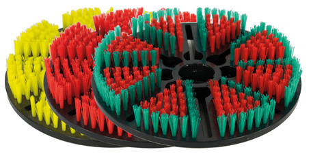 AquaForte Vacogrip borstel rood/groen extra hard voor Biber Brush - AquaForte afbeelding