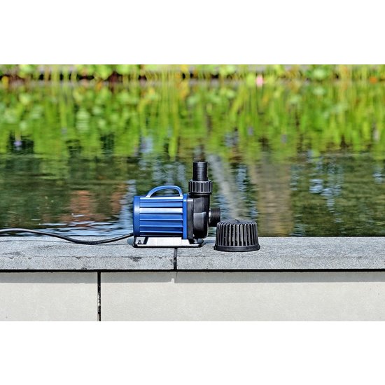 12 Volt Laagspanning Pomp AquaForte DM 5000 Vijverpomp - 12V 40W - Max 5.000 L/u - Opvoerhoogte 3,5m - 10m Kabel Aquaforte Sp