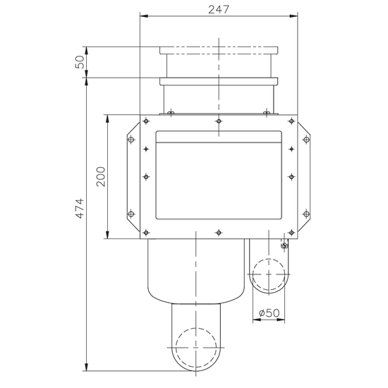 AquaForte Skimmer A-200 RVS316 - AquaForte