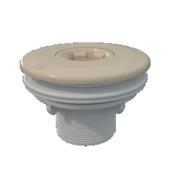 AquaForte Multiflow Inspuiter ABS beige 2" x 50mm - folie - Aquaforte