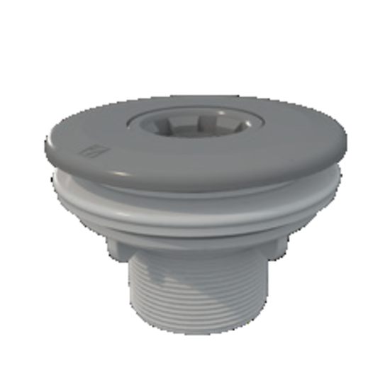 AquaForte Multiflow Inspuiter ABS grijs 2" x 50mm - folie - AquaForte